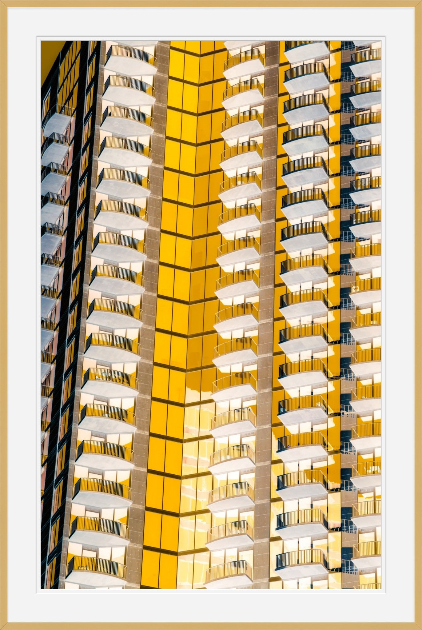 Fields of Gold- Abstract Architecture Photography Framed Print | Modern Fine Art | by Kevin Quinn