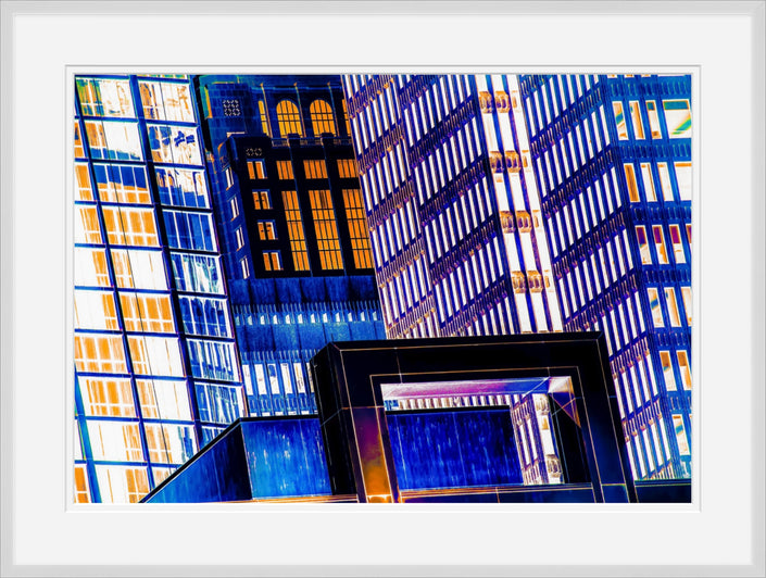 Sunset Kiss- Abstract Architecture Photography Framed Print | Modern Fine Art | by Kevin Quinn