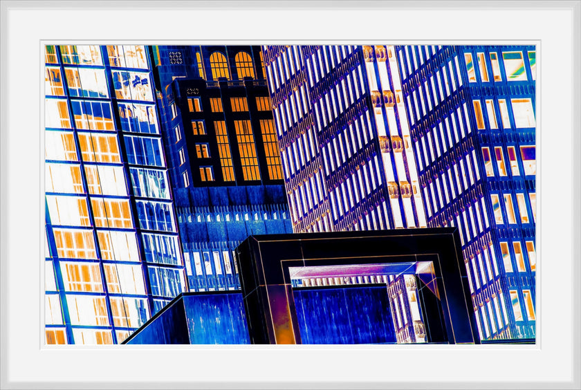 Sunset Kiss- Abstract Architecture Photography Framed Print | Modern Fine Art | by Kevin Quinn