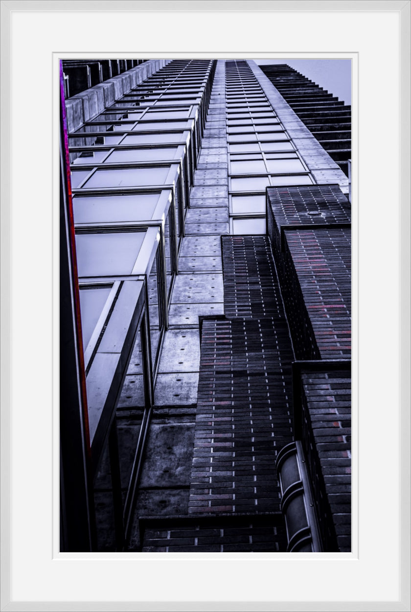 Red Rain- Abstract Architecture Photography Framed Print | Modern Fine Art | by Kevin Quinn