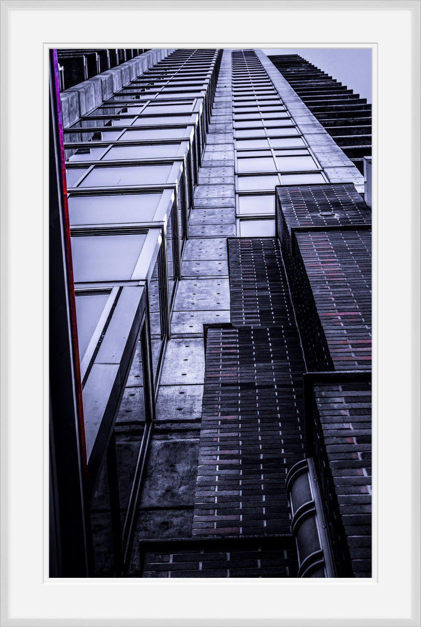 Red Rain- Abstract Architecture Photography Framed Print | Modern Fine Art | by Kevin Quinn