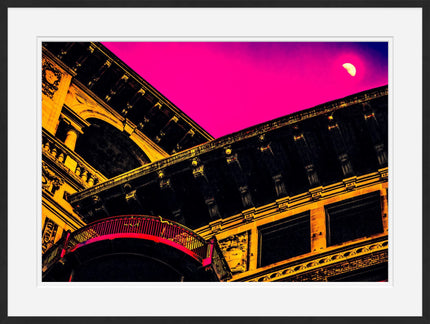 Moonlight Love Affair- Abstract Architecture Photography Framed Print | Modern Fine Art | by Kevin Quinn