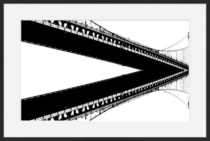 A Bridge To Us- Abstract Architecture Photography Framed Print | Modern Fine Art | by Kevin Quinn