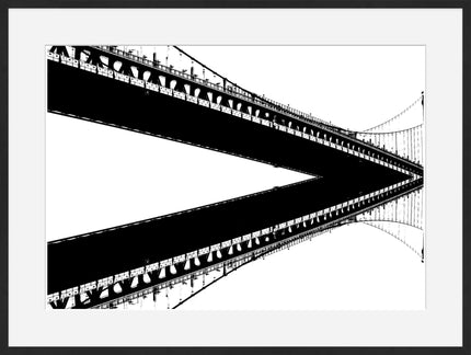 A Bridge To Us- Abstract Architecture Photography Framed Print | Modern Fine Art | by Kevin Quinn