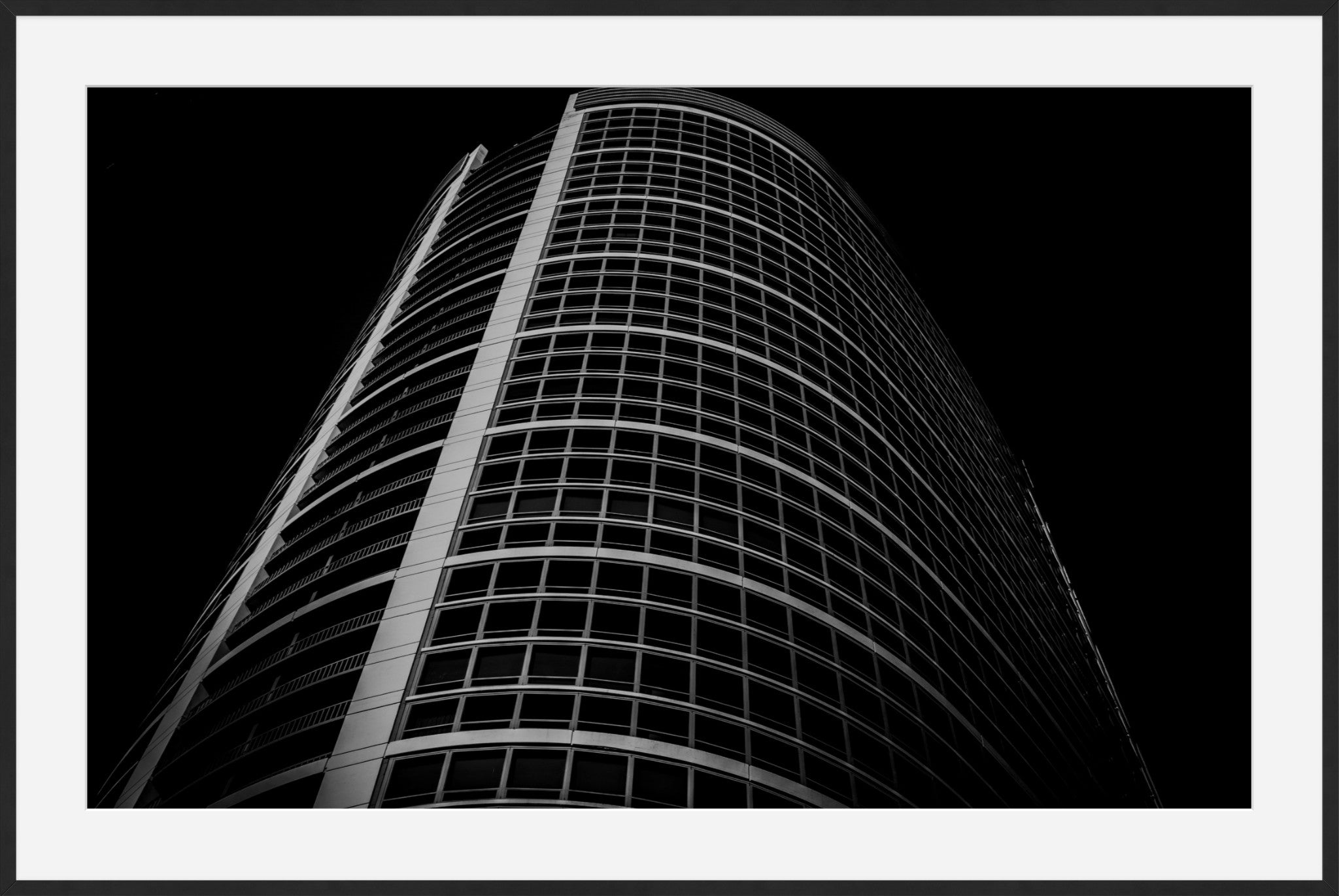 Paint It Black- Abstract Architecture Photography Framed Print | Modern Fine Art | by Kevin Quinn