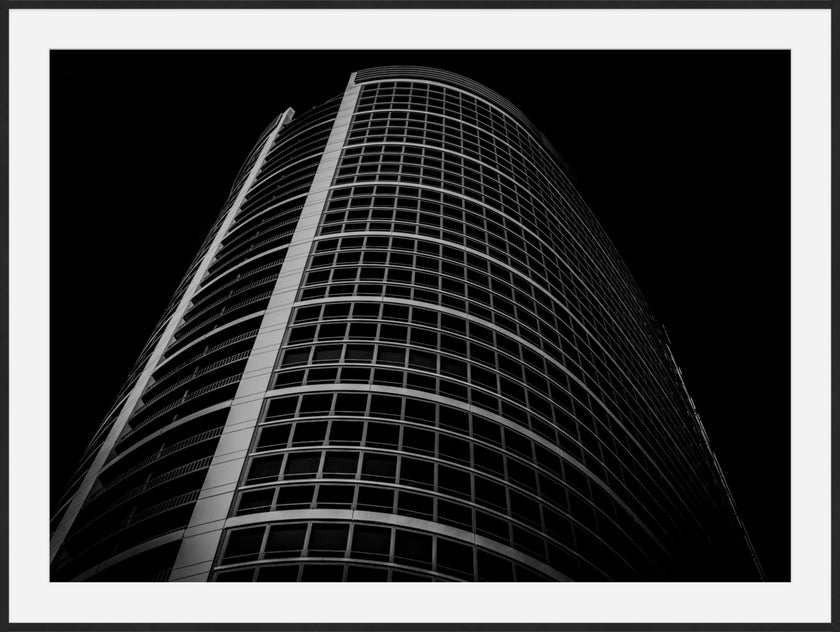 Paint It Black- Abstract Architecture Photography Framed Print | Modern Fine Art | by Kevin Quinn