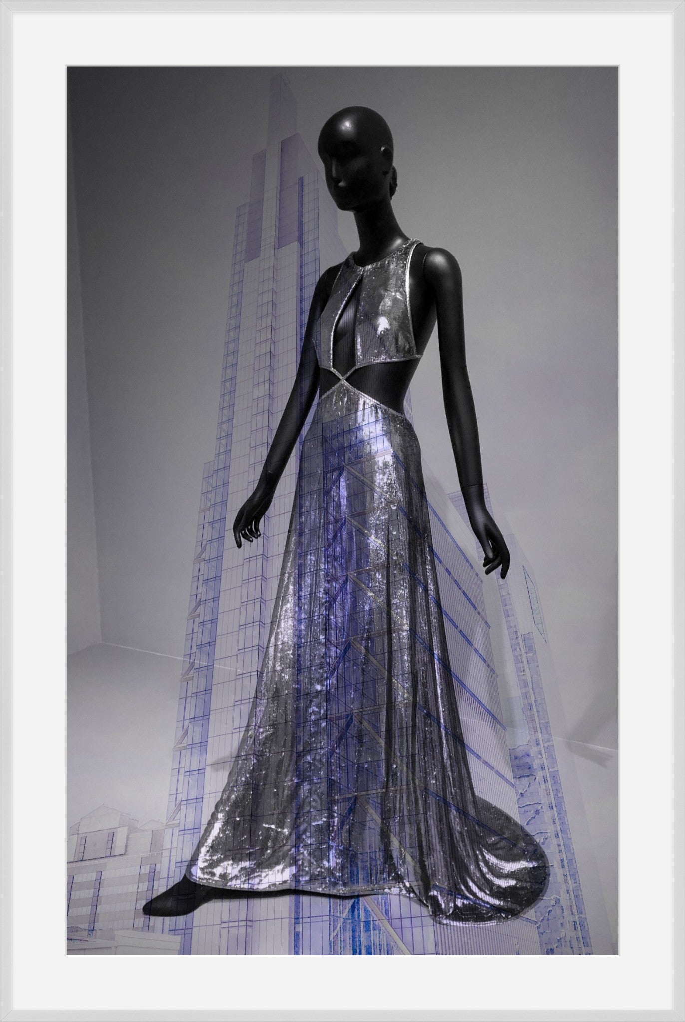 Artificial Intelligence- Abstract Architecture Photography Framed Print | Modern Fine Art | by Kevin Quinn