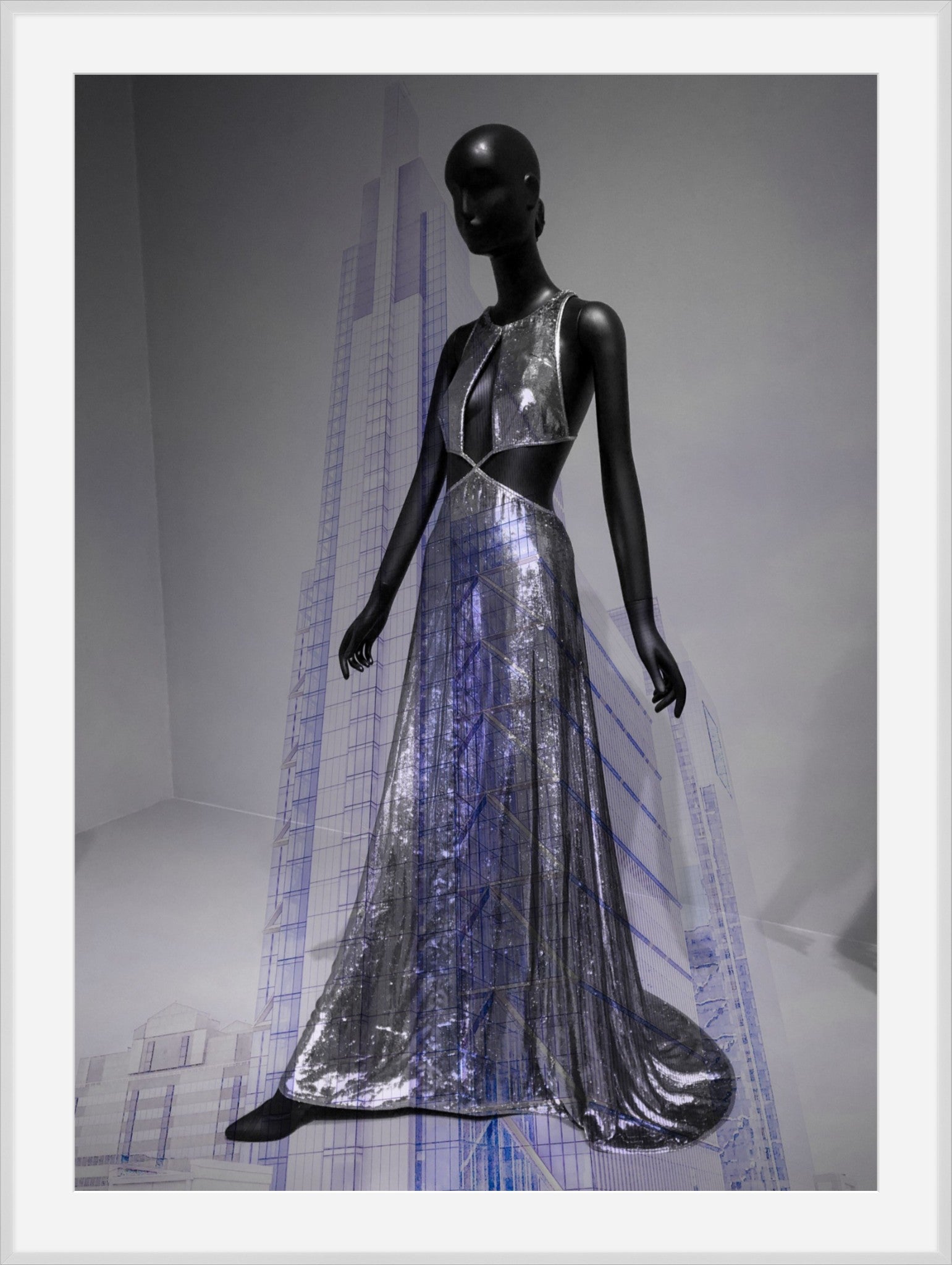 Artificial Intelligence- Abstract Architecture Photography Framed Print | Modern Fine Art | by Kevin Quinn