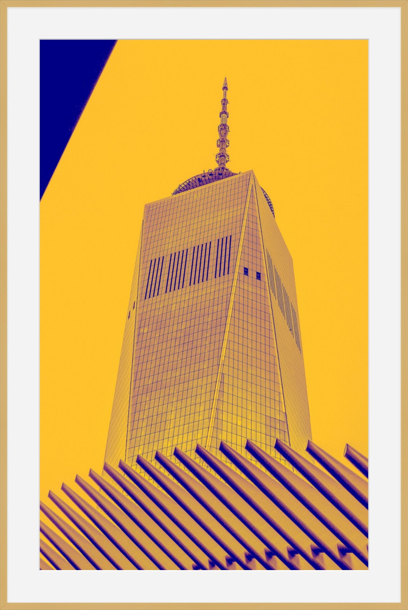 Sunny Day New York- Abstract Architecture Photography Framed Print | Modern Fine Art | by Kevin Quinn