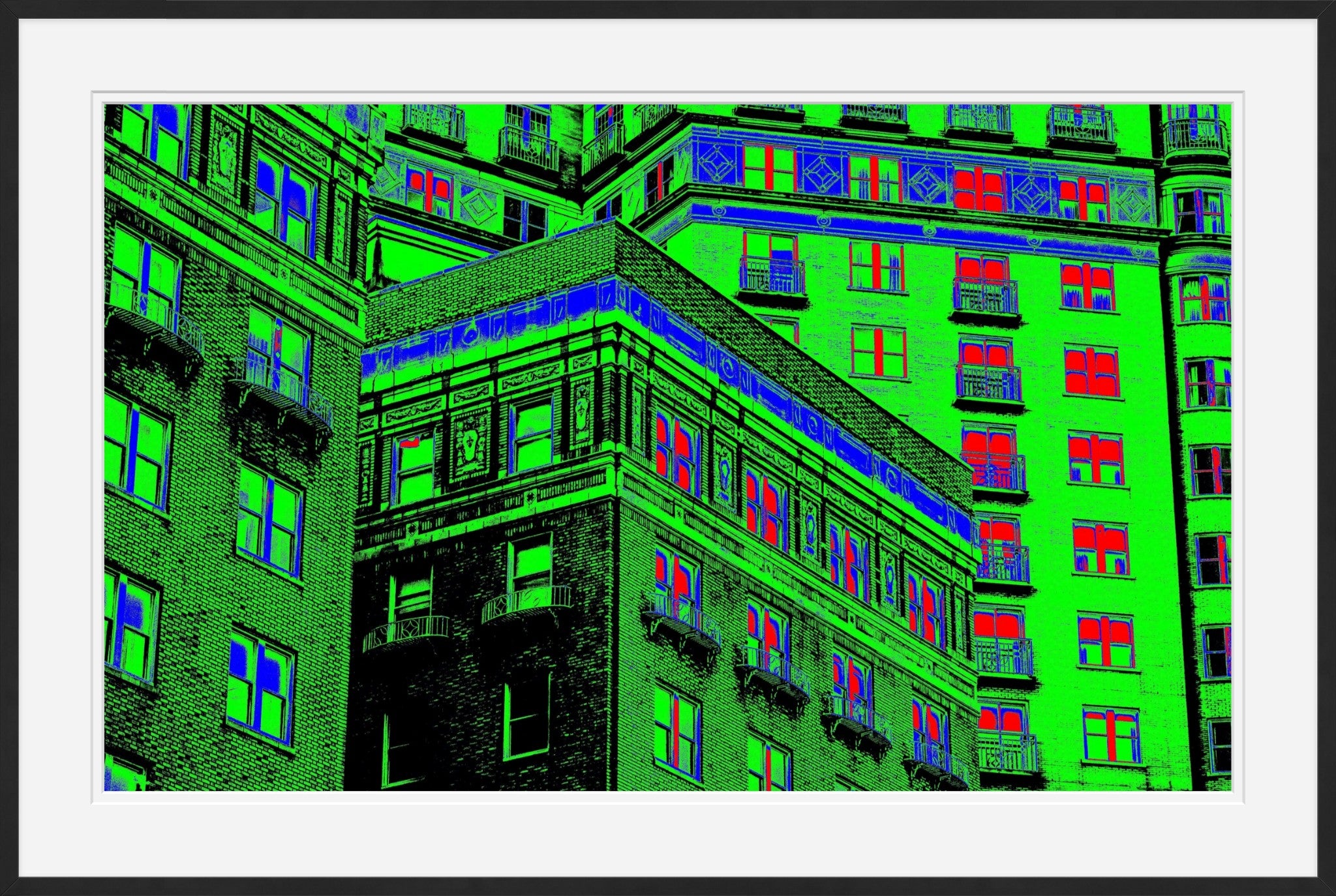 Electric Avenue- Abstract Architecture Photography Framed Print | Modern Fine Art | by Kevin Quinn