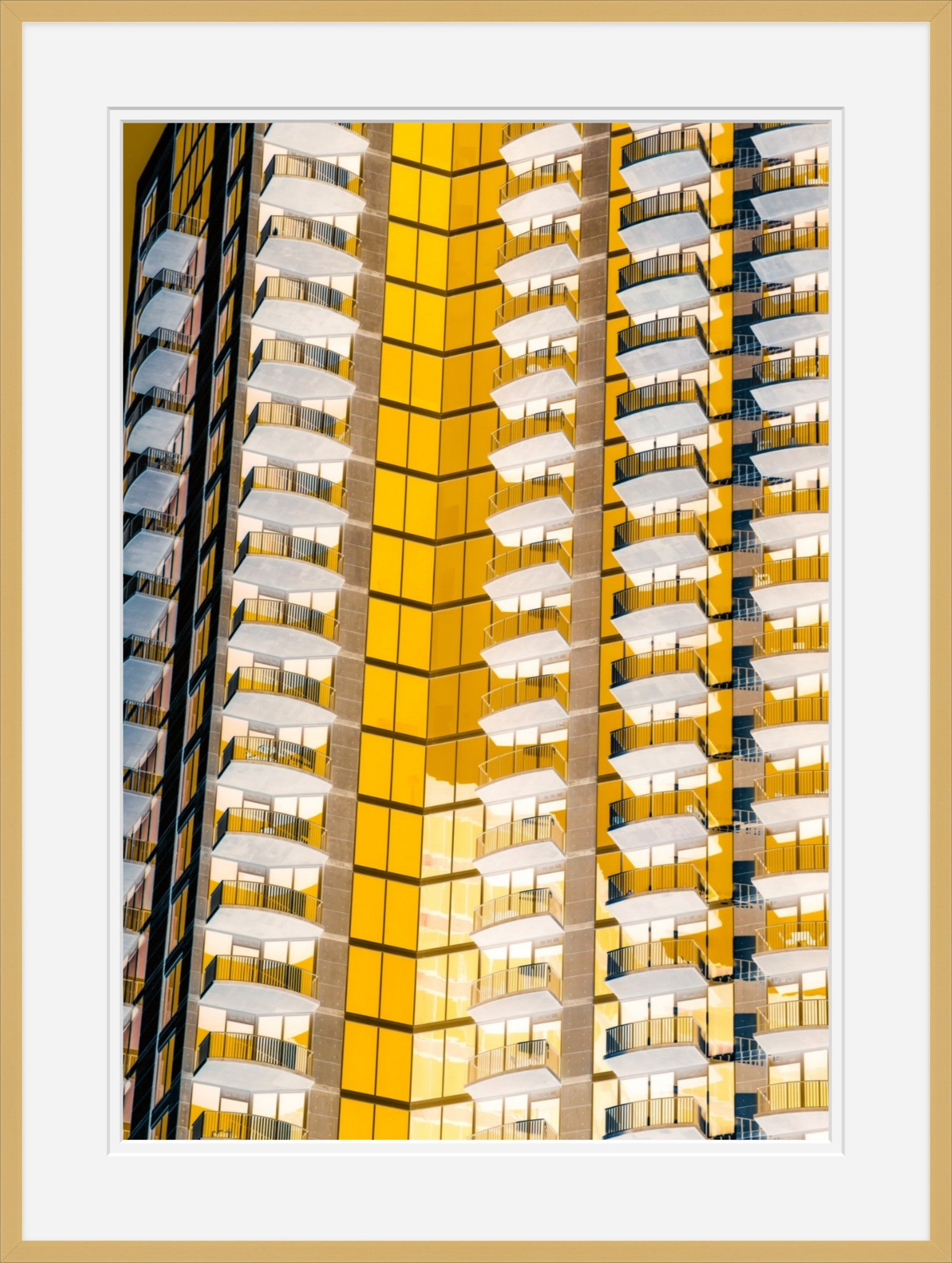 Fields of Gold- Abstract Architecture Photography Framed Print | Modern Fine Art | by Kevin Quinn