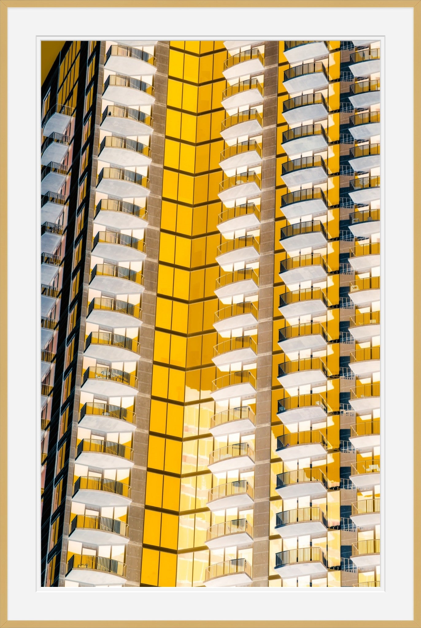 Fields of Gold- Abstract Architecture Photography Framed Print | Modern Fine Art | by Kevin Quinn