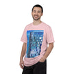Toy Box By Kevin Quinn -Modern Urban Architecture Glass Facade T-Shirt — Blue Architectural Photo Tee