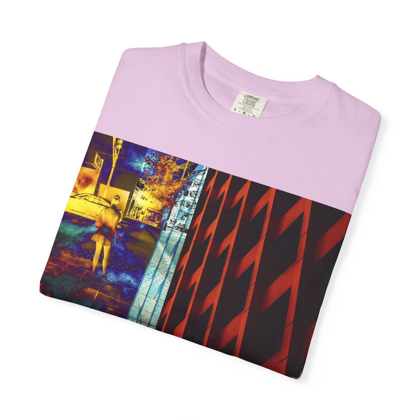 It Never Leaves You By Kevin Quinn -Urban Abstract Architecture Street Photography —Night Cityscape Graphic T-Shirt