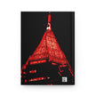 New Sensation By Kevin Quinn - Red Architecture Hardcover Journal — Nightscape Photo Notebook for Travel, Architecture & Urban Photography Fans