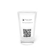 Abstract Art Beer Pint Glass – 16oz Craft Beer Glass – “Guitar” by Kevin Quinn