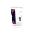 Abstract Art Beer Pint Glass – 16oz Craft Beer Glass – “Ubie The Uber Driver” by Kevin Quinn