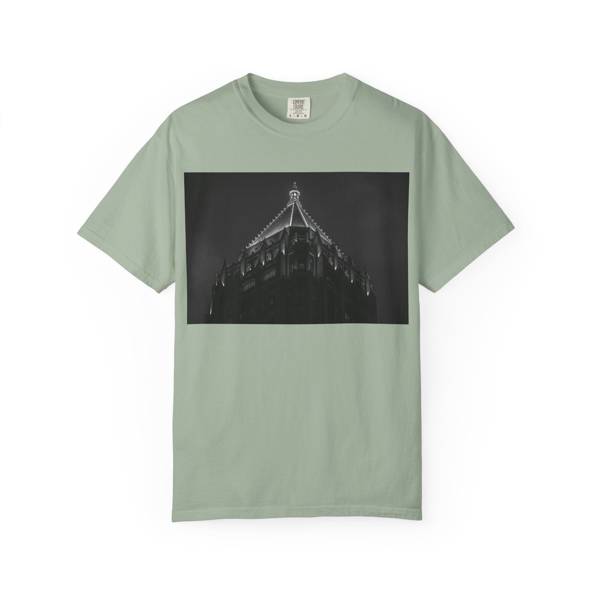 Requiem By Kevin Quinn   -Architectural Nightscape T-Shirt — Gothic Building Photo Tee