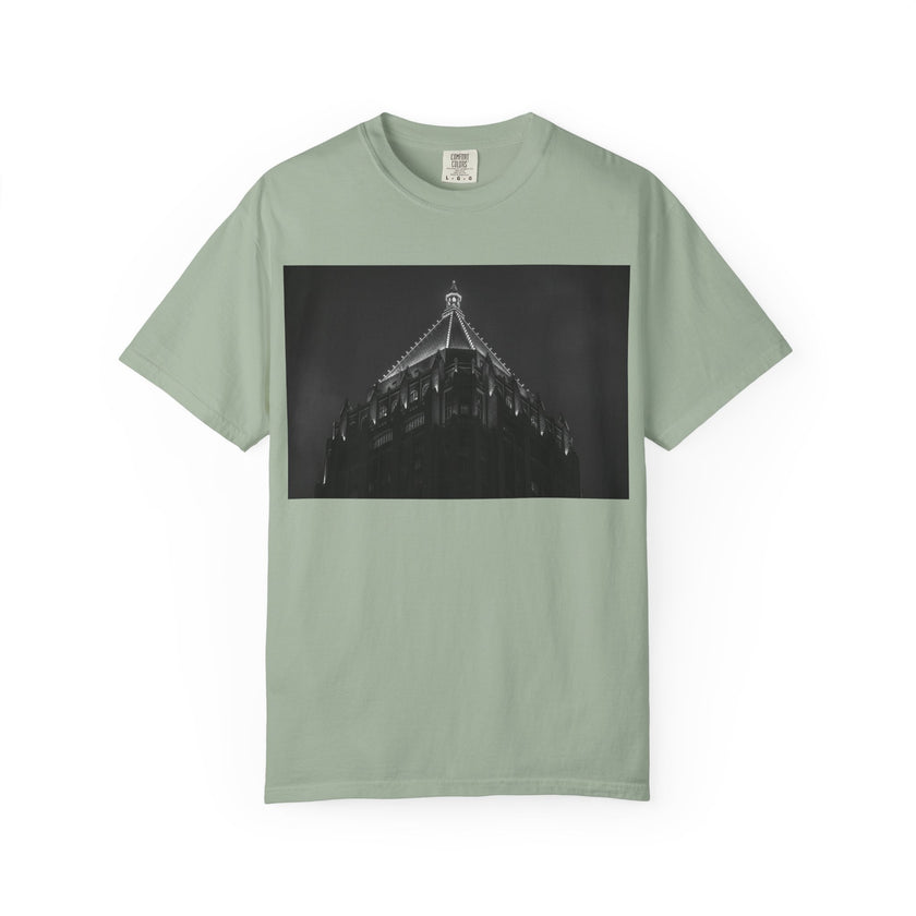 Requiem By Kevin Quinn   -Architectural Nightscape T-Shirt — Gothic Building Photo Tee