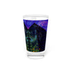 Abstract Art Beer Pint Glass – 16oz Craft Beer Glass – “The Pharoah Speaks” by Kevin Quinn