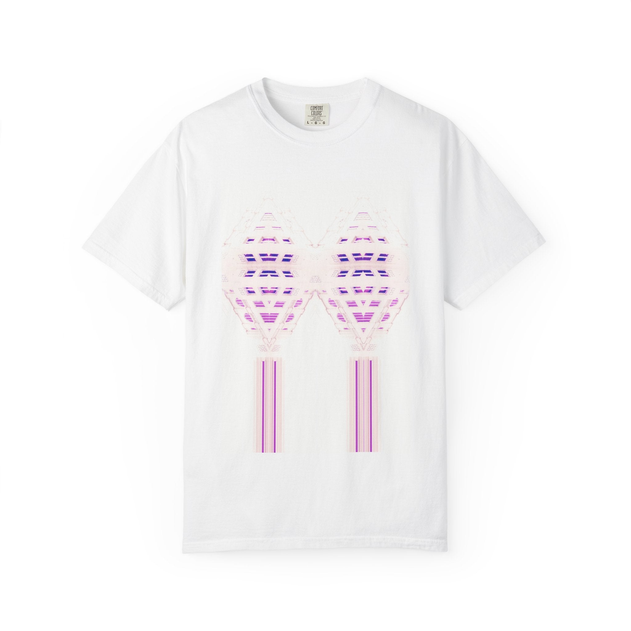 Breathing Together By Kevin Quinn -Urban Modern Abstract Architecture Graphic Tee Shirt