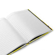 Lemmonheads and Lollipops By Kevin Quinn - Abstract Yellow Spiral Hardcover Journal — Modern Geometric Notebook