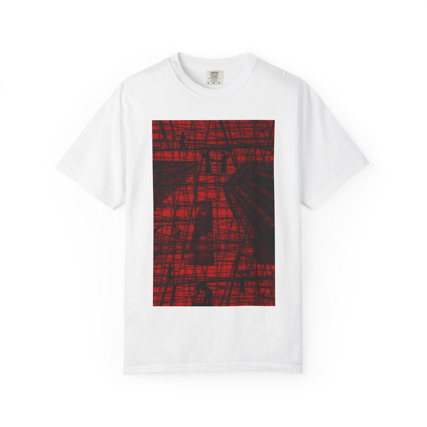 The Puppet Tragedy By Kevin Quinn  -Abstract Red Black Gothic Puppet Graphic T-Shirt