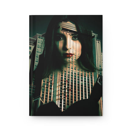 Vampire Game By Kevin Quinn - Urban Noir Hardcover Journal — Double Exposure City Woman Art