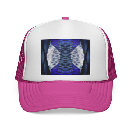 Custom Abstract Architecture Trucker Cap - 