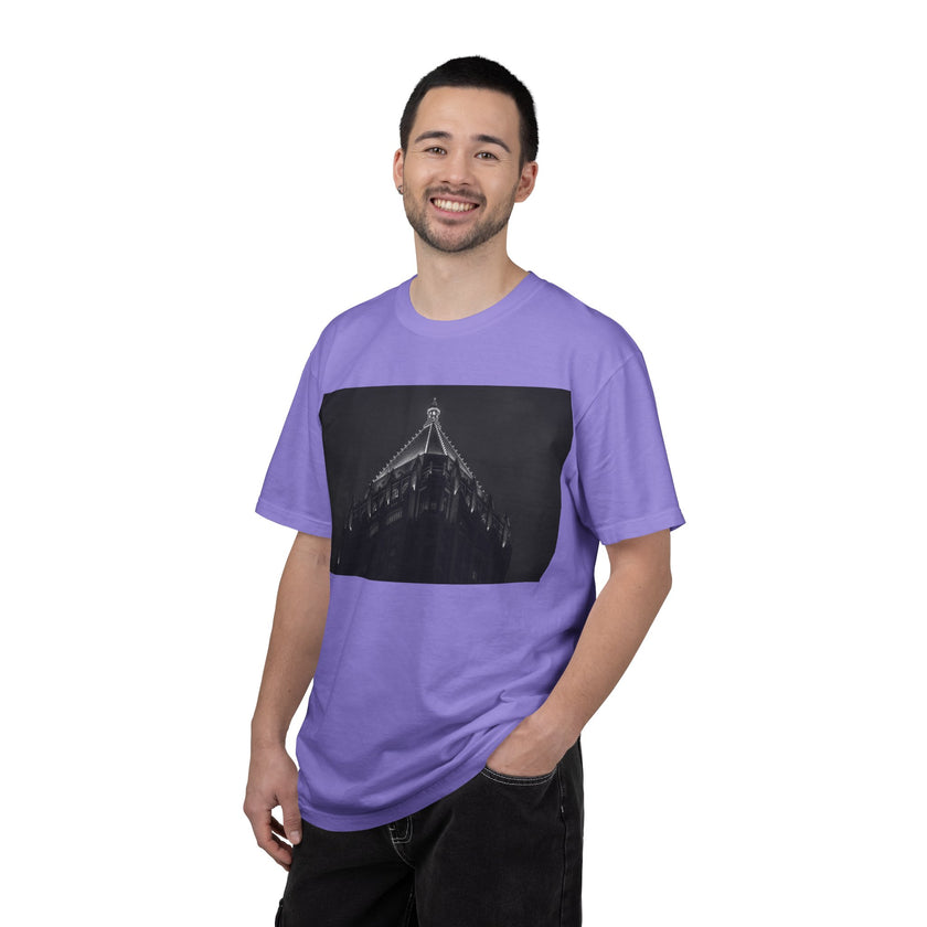 Requiem By Kevin Quinn   -Architectural Nightscape T-Shirt — Gothic Building Photo Tee