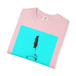 Glamour Boy By Kevin Quinn T-Shirt — Abstract Pop Art Architecture Neon Philly City Monument Graphic with QR Code Back