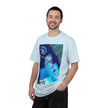 Tiny Dancer By Kevin Quinn   -Urban Modern Abstract Architecture Graphic Tee— Blue Surreal Building Art