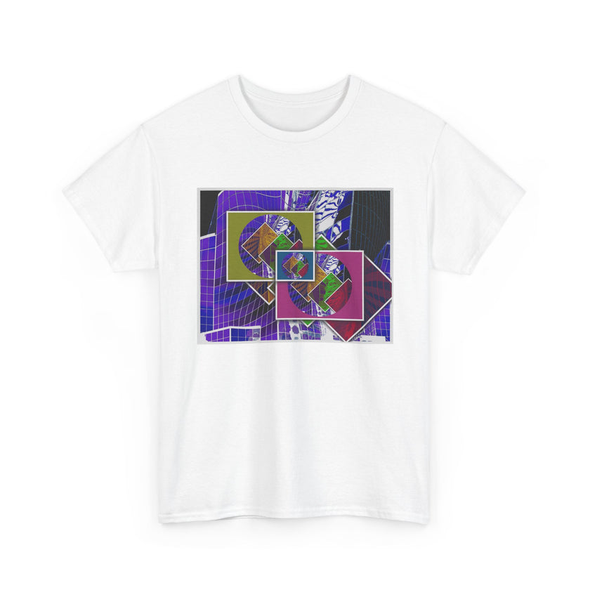 When We Met By Kevin Quinn -Romantic Modern Abstract Urban Architecture T-Shirt