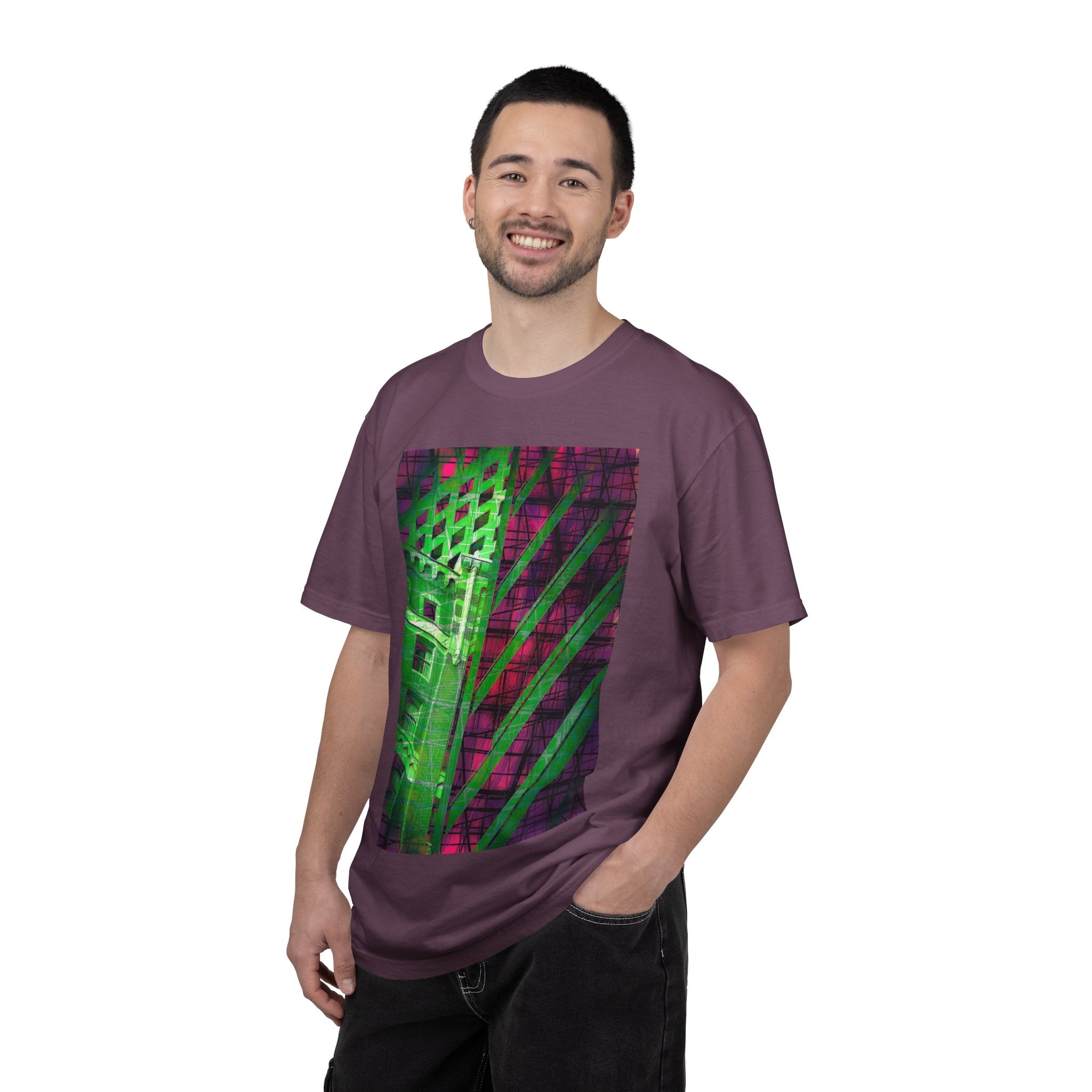 The Fifth Floor Fantasy By Kevin Quinn  -Neon Urban Modern Abstract Architecture Graphic Tee