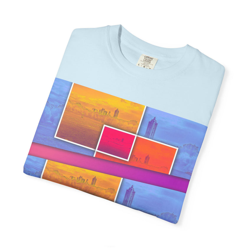Picnic In The Park With You By Kevin Quinn -Abstract Sunset Blocks Urban Architecture Atlanta T-Shirt