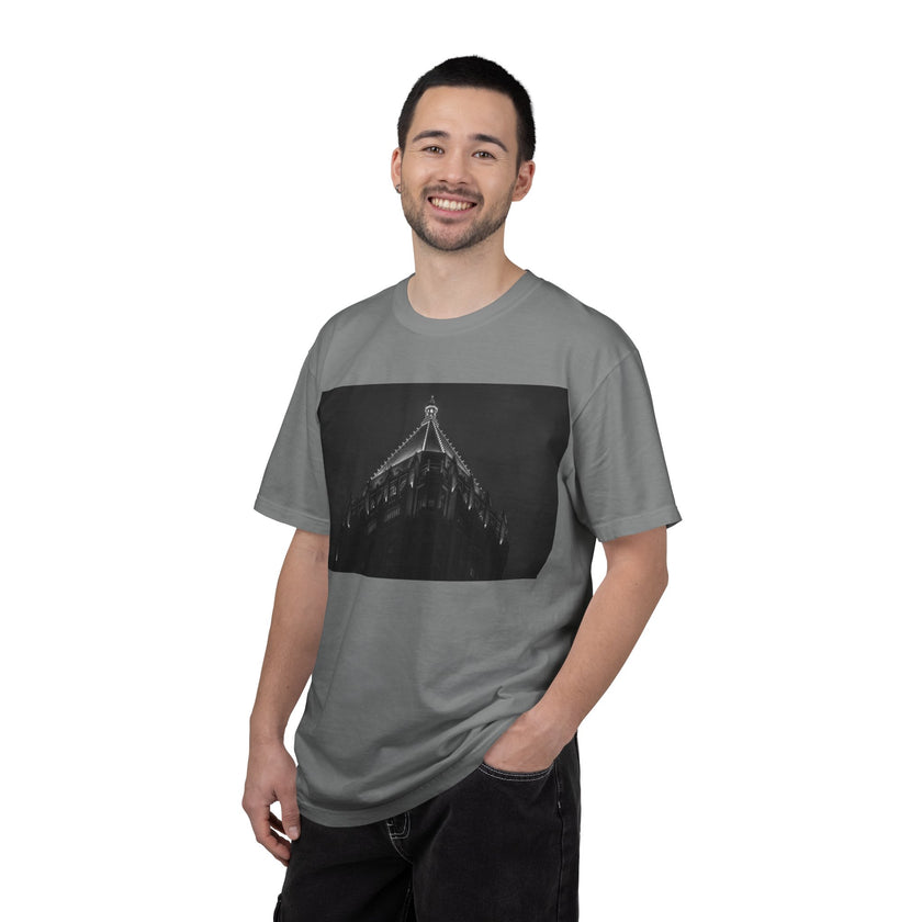 Requiem By Kevin Quinn   -Architectural Nightscape T-Shirt — Gothic Building Photo Tee