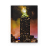Release By Kevin Quinn - Atlanta City Nightscape Hardcover Journal — Moody Skyscraper Skyline Notebook