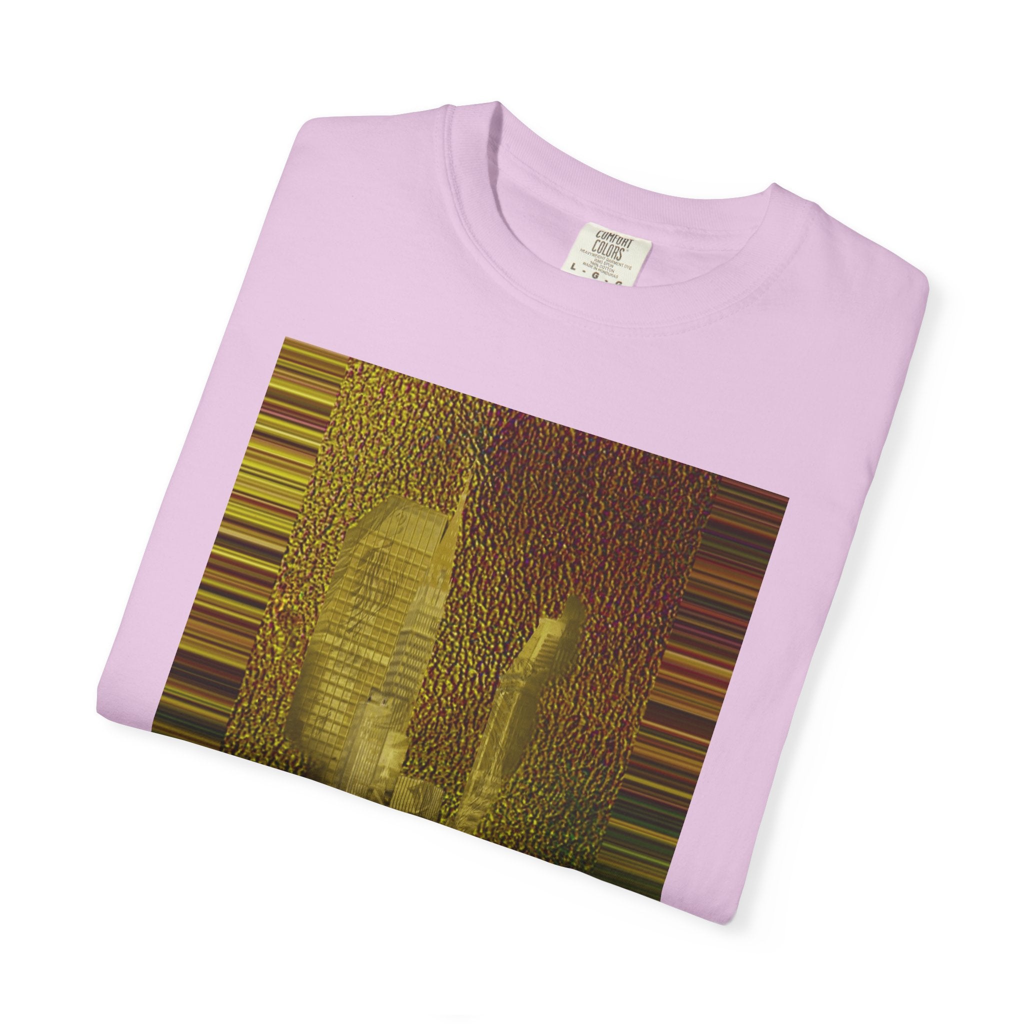 Ava's Search Engine By Kevin Quinn -Abstract Glitch Art T-Shirt with QR Code Back — Techy Urban Graphic Tee