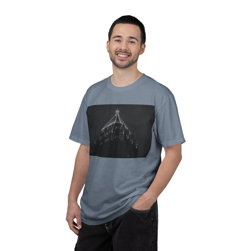 Requiem By Kevin Quinn   -Architectural Nightscape T-Shirt — Gothic Building Photo Tee