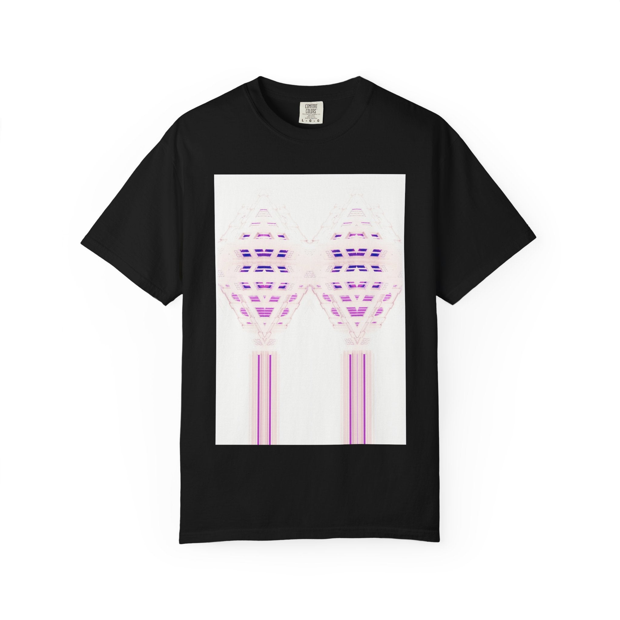 Breathing Together By Kevin Quinn -Urban Modern Abstract Architecture Graphic Tee Shirt