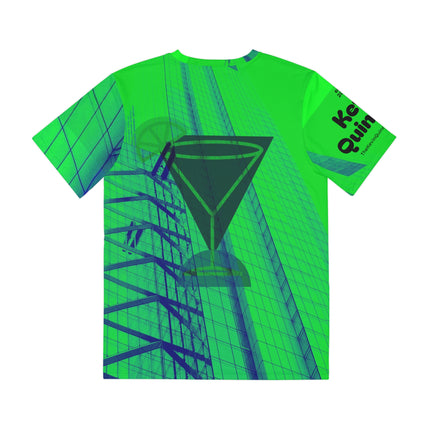 Lime Drop Martini By Kevin Quinn-Modern Urban Pop Abstract Architecture Graphic Tee — All-Over Print Shirt