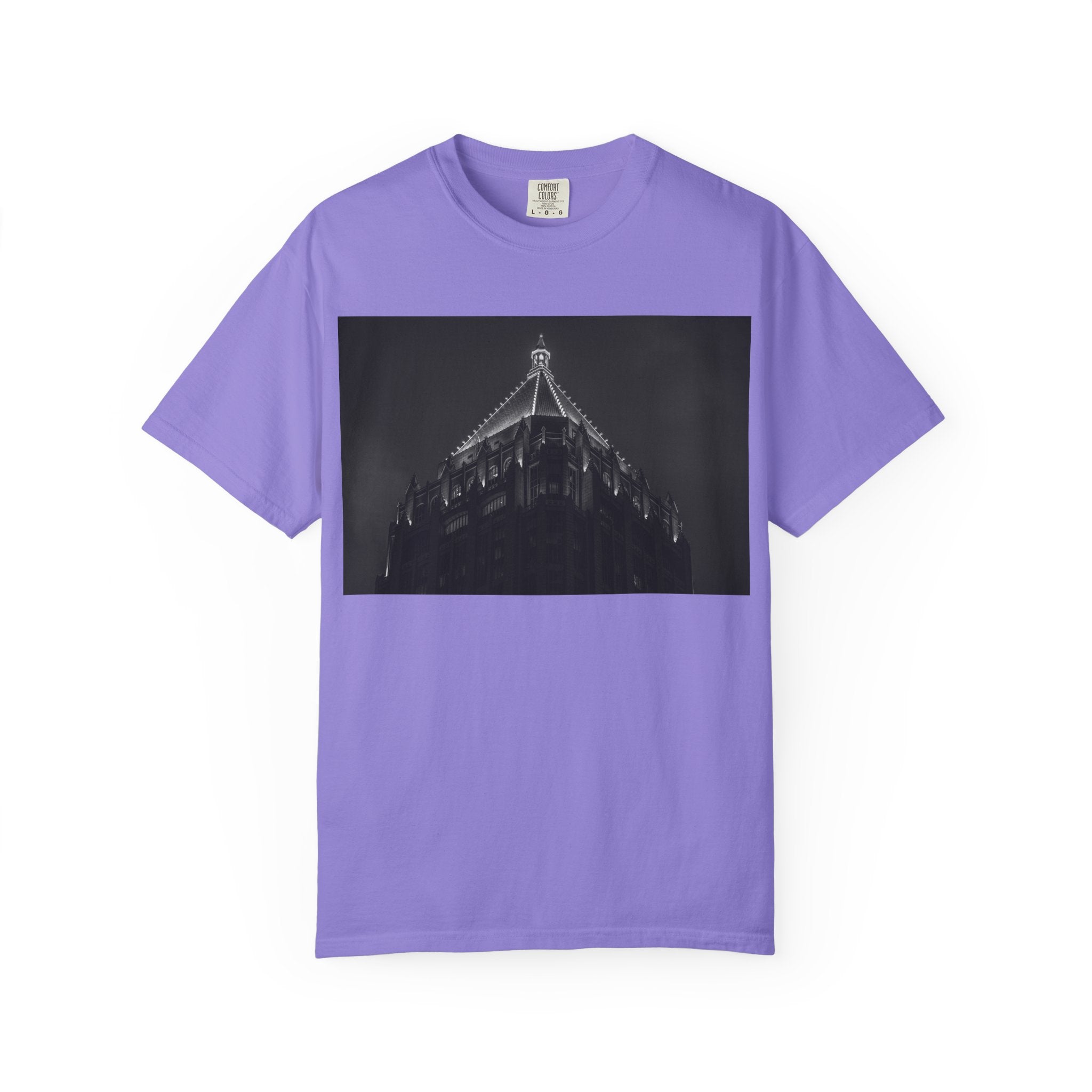 Requiem By Kevin Quinn   -Architectural Nightscape T-Shirt — Gothic Building Photo Tee