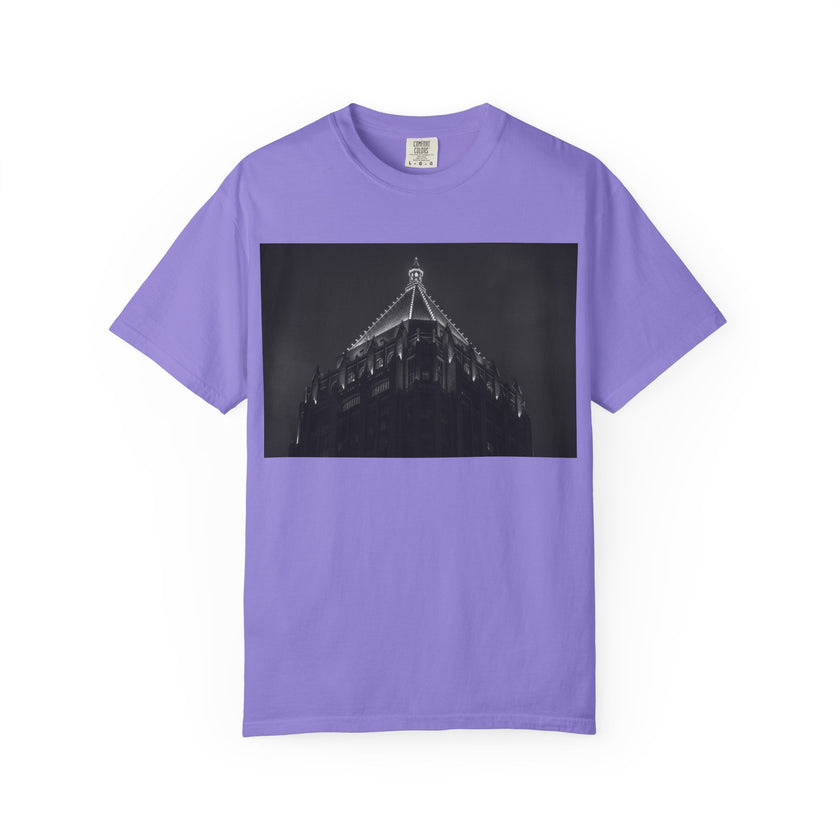 Requiem By Kevin Quinn   -Architectural Nightscape T-Shirt — Gothic Building Photo Tee
