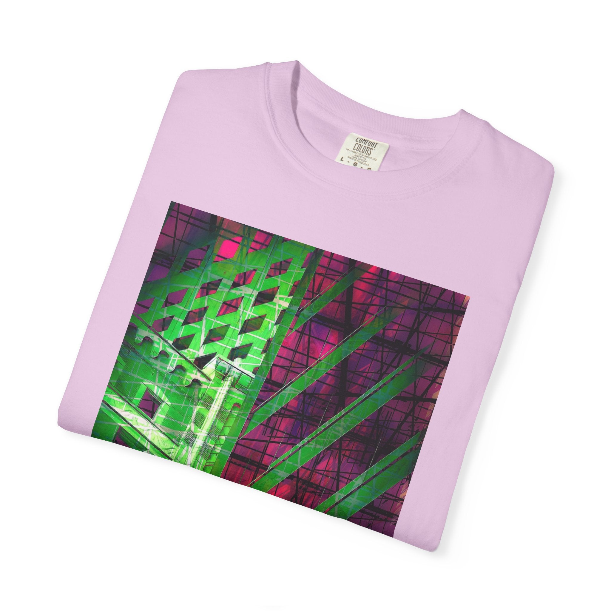 The Fifth Floor Fantasy By Kevin Quinn  -Neon Urban Modern Abstract Architecture Graphic Tee