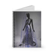 Artificial Intelligence By Kevin Quinn - Fashion Mannequin Notebook — Metallic Gown Spiral Journal (Ruled)
