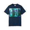 Pardon Me By Kevin Quinn -Abstract Urban Architecture Street Photography Blue T-Shirt — Surreal Nature Graphic Tee