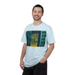 Walking With Van Gogh By Kevin Quinn-Urban Modern Architecture City Window Photo Tee — Nighttime Urban Architecture T-Shirt