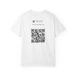 Ava's Search Engine By Kevin Quinn -Abstract Glitch Art T-Shirt with QR Code Back — Techy Urban Graphic Tee