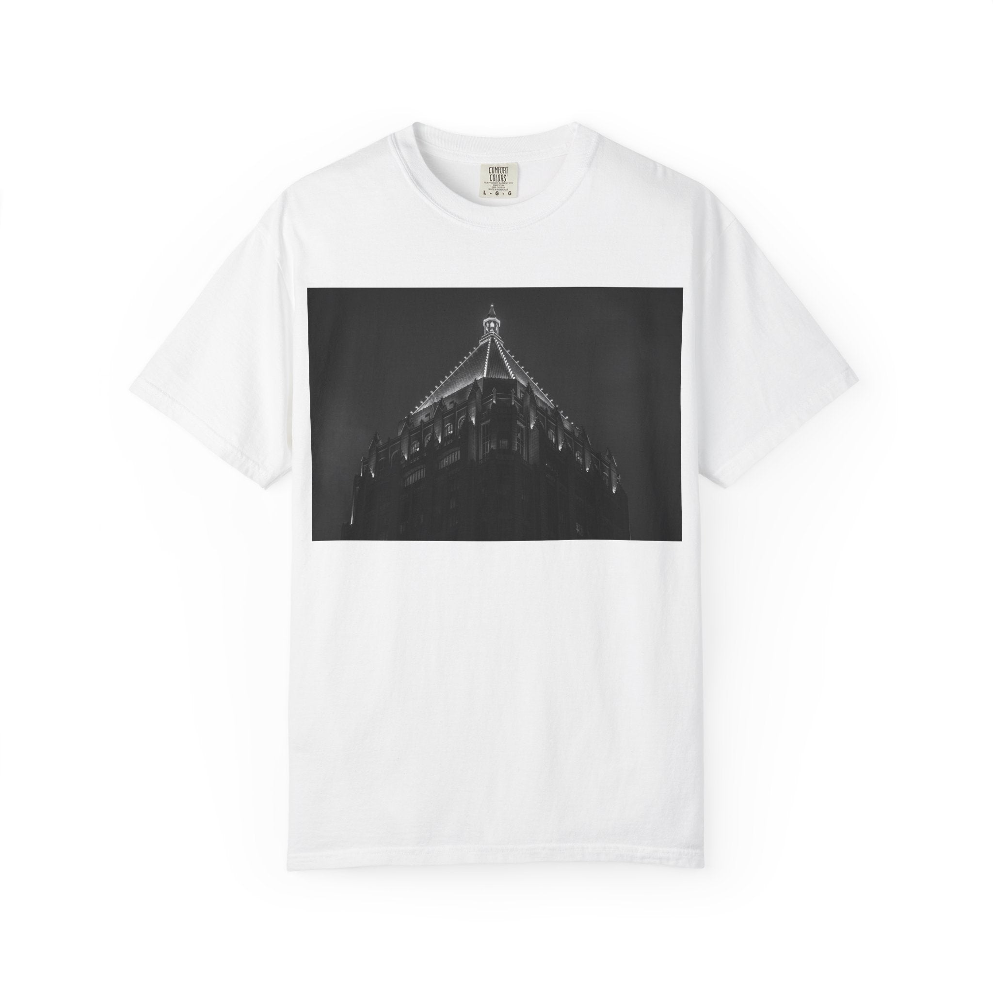 Requiem By Kevin Quinn   -Architectural Nightscape T-Shirt — Gothic Building Photo Tee