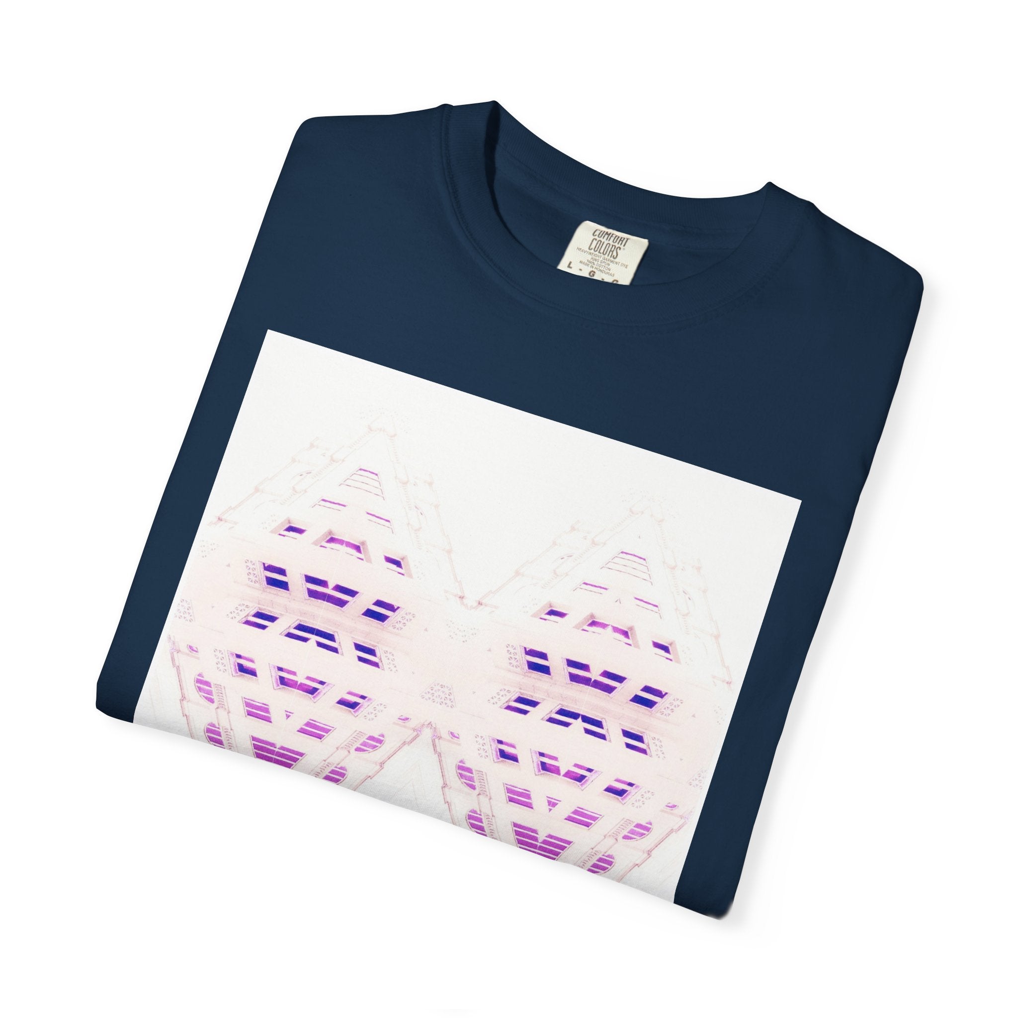 Breathing Together By Kevin Quinn -Urban Modern Abstract Architecture Graphic Tee Shirt